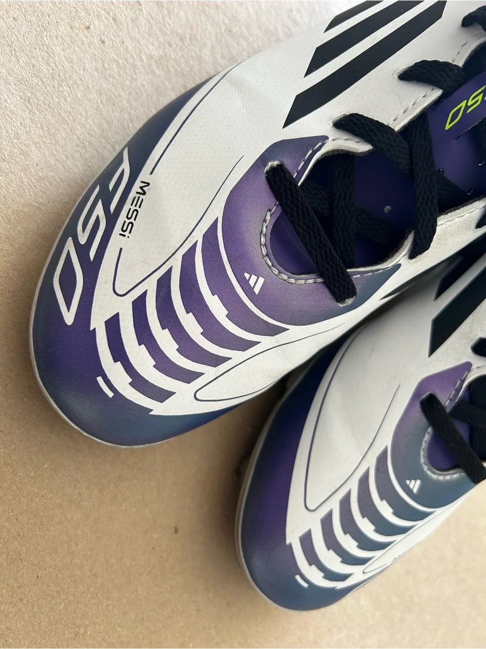 adidas Kids White, Purple & Black Sneakers